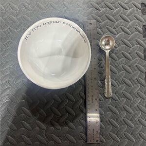 Guacamole Serving Dish and Spoon